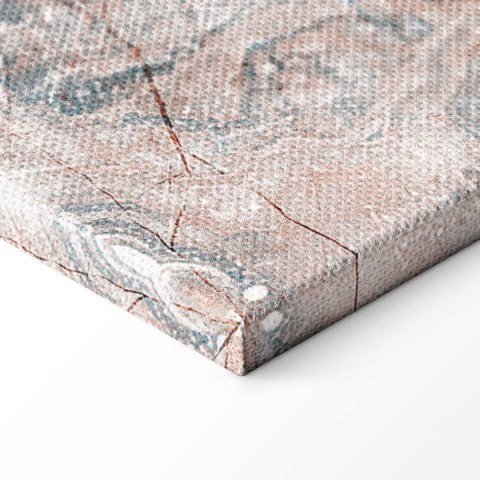 Obraz - Marmurowe kwiaty - naturalna struktura kamienia w pastelowych barwach 60x40 Standard