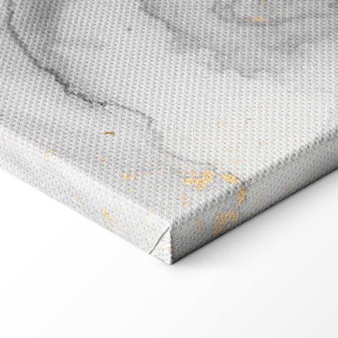 Obraz - Złote eksplozje - abstrakcyjny wzór inspirowany marmurem 30x20 Standard
