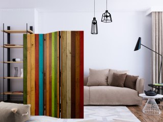 Parawan - Drewniana tęcza 135x172 Dwustronny