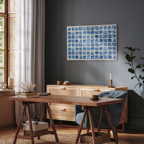 Obraz - Płytki azulejos - tradycyjne ceramiczne portugalskie kafle 30x20 Premium Print
