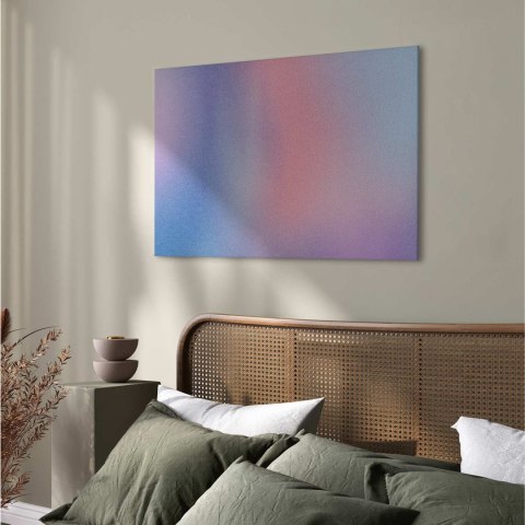 Obraz - Tęczowy gradient - delikatny wielokolorowy gradient przypominający mgłę 90x60 Standard