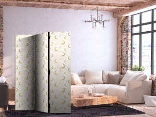 Parawan - Księżycowe Noce - delikatne księżyce i chmury w ciepłej tonacji 135x172 Jednostronny