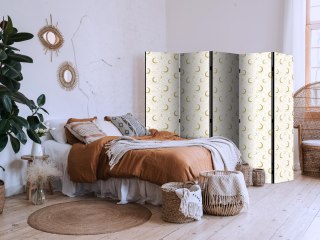 Parawan - Księżycowe Noce - delikatne księżyce i chmury w ciepłej tonacji 225x172 Dwustronny
