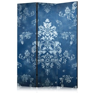 Parawan - Ornament retro - dekoracyjny motyw w przetartych błękitach 135x172 Akustyczny