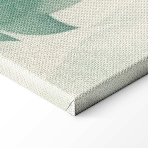 Obraz - Akwarelowy motyw botaniczny delikatne zielono-beżowe listki 120x80 Standard