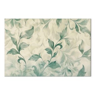 Obraz - Akwarelowy motyw botaniczny delikatne zielono-beżowe listki 30x20 Standard