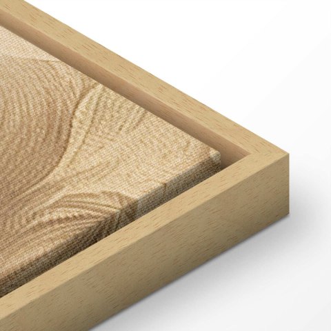 Obraz - Rzeźbione ornamenty barokowe bogata kompozycja w kolorach sepii 60x40 W ramie drewnianej naturalnej
