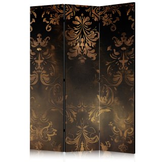 Parawan - Ornamenty barokowe w spatynowanym złocie i w brązach - retro motyw 135x172 Akustyczny