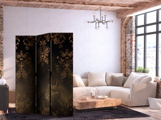 Parawan - Ornamenty barokowe w spatynowanym złocie i w brązach - retro motyw 135x172 Akustyczny