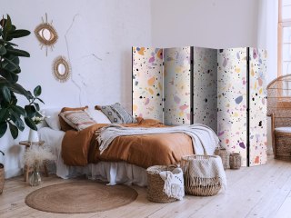 Parawan - Lastriko w stylu confetti - fioletowo-różowy - kolorowy wzór 225x172 Akustyczny
