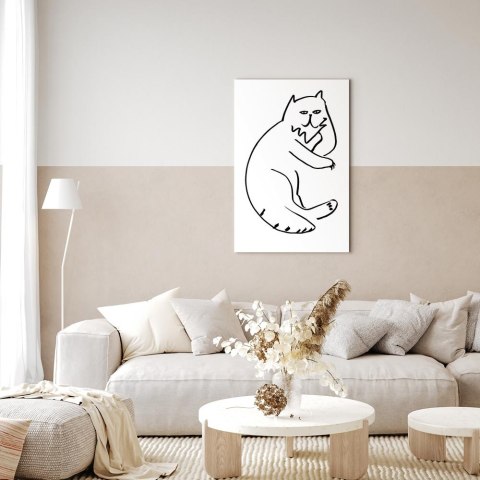 Obraz - Koci relaks (1-częściowy) pionowy 40x60 Standard