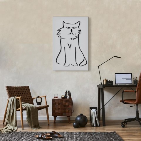 Obraz - Patrzę na Ciebie! (1-częściowy) pionowy 40x60 Na płótnie włoskim