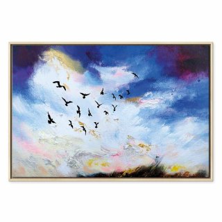 Obraz - Nadchodzi jesień (1-częściowy) szeroki 90x60 W ramie drewnianej naturalnej