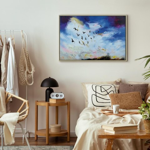 Obraz - Nadchodzi jesień (1-częściowy) szeroki 90x60 W ramie drewnianej naturalnej