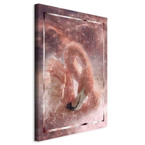 Obraz - Kosmiczny flaming (1-częściowy) pionowy 40x60 Standard