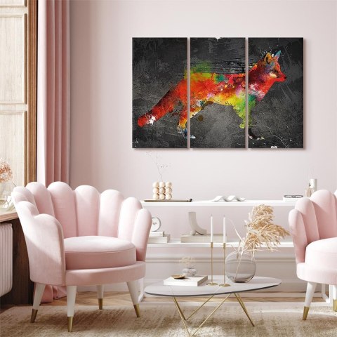 Obraz - Leśny łowca (3-częściowy) 90x60 Standard