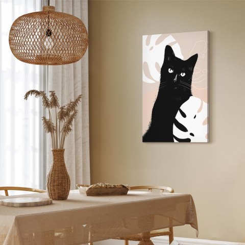 Obraz - Kot w monsterach (1-częściowy) pionowy 20x30 Akustyczny
