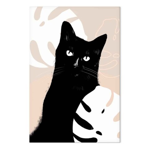 Obraz - Kot w monsterach (1-częściowy) pionowy 40x60 Standard
