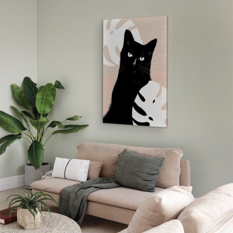 Obraz - Kot w monsterach (1-częściowy) pionowy 40x60 Standard