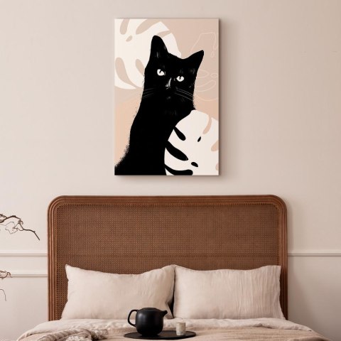 Obraz - Kot w monsterach (1-częściowy) pionowy 40x60 Standard
