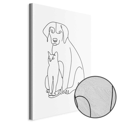 Obraz - Najlepsi przyjaciele (1-częściowy) pionowy 20x30 Premium Print