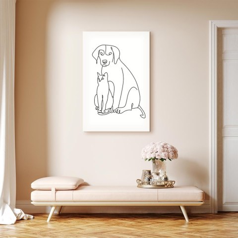 Obraz - Najlepsi przyjaciele (1-częściowy) pionowy 20x30 Premium Print