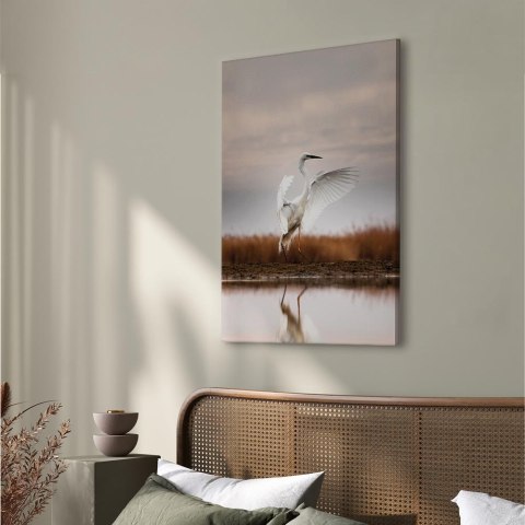 Obraz - Jesień nad jeziorem (1-częściowy) pionowy 20x30 Na płótnie włoskim