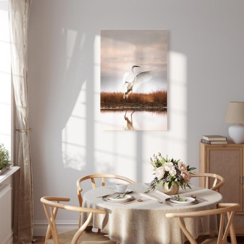 Obraz - Jesień nad jeziorem (1-częściowy) pionowy 20x30 Na płótnie włoskim