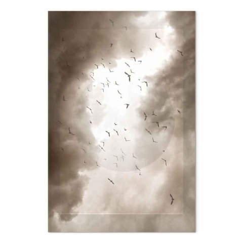 Obraz - Ptaki w chmurach (1-częściowy) pionowy 40x60 Standard