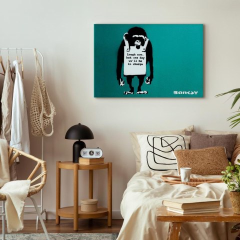 Obraz - Zła małpa (1-częściowy) pionowy 90x60 Standard