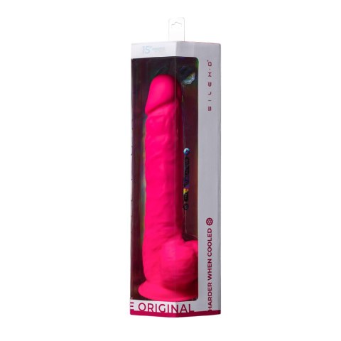 realistyczne dildo mocna przyssawka długość użytkowa 29 cm róż silikon