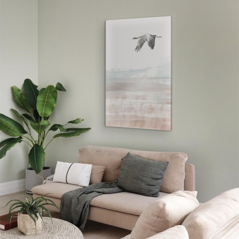 Obraz - Lot żurawia (1-częściowy) pionowy 20x30 Akustyczny