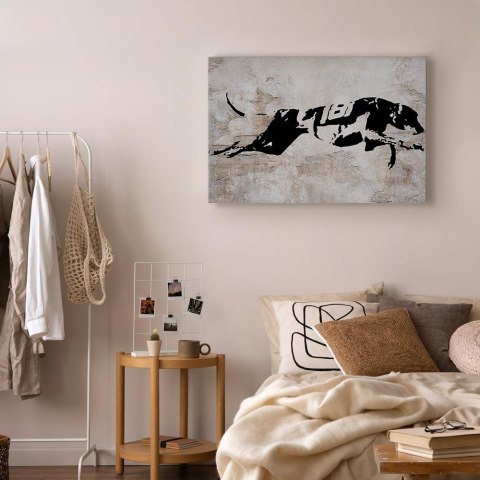 Obraz - Wyścig chartów (1-częściowy) szeroki 30x20 Premium Print