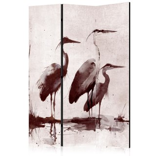 Parawan - Czaple malowane tuszem 135x172 Akustyczny