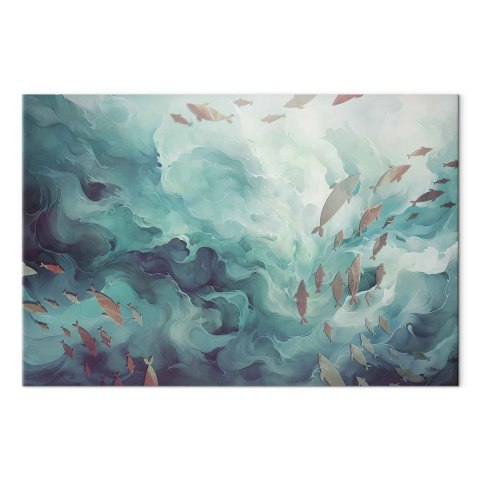 Obraz - Ryby w oceanie 60x40 Na płótnie włoskim