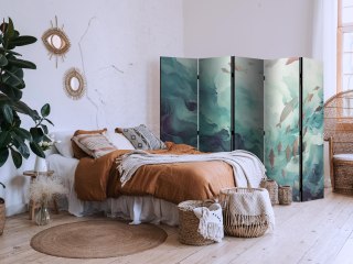 Parawan - Trzy ławice ryb - Ryby w stonowanej kolorystyce pływające w grupach w oceanicznych głębinach 225x172 Akustyczny