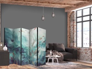 Parawan - Trzy ławice ryb - Ryby w stonowanej kolorystyce pływające w grupach w oceanicznych głębinach 225x172 Jednostronny