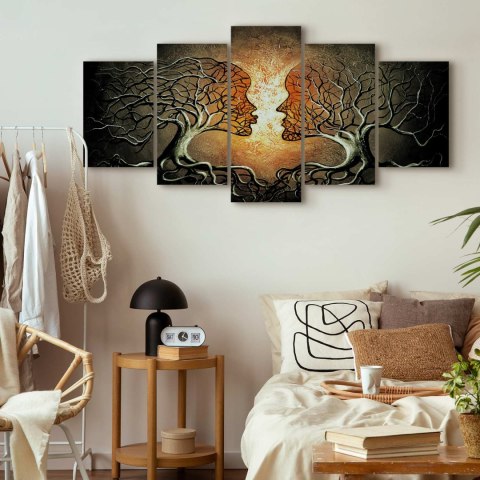 Obraz - Miłosne uwikłanie 100x50 Standard