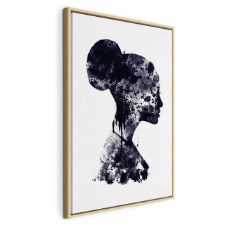 Obraz - Abstrakcyjny profil (1-częściowy) pionowy 60x90 W ramie drewnianej naturalnej