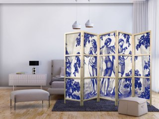 Parawan japoński - Trzy Gracje - kobiety wśród winorośli inspirowane malarstwem antycznym 225x172