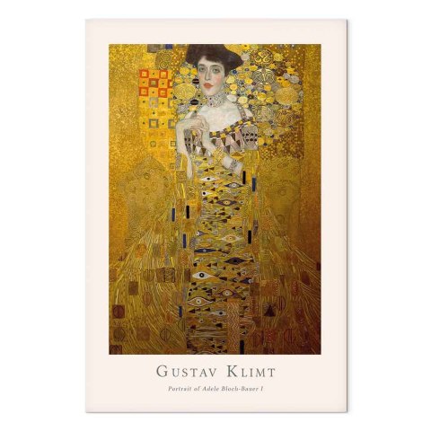Obraz - Gustav Klimt - Portrait of Adele Bloch (1-częściowy) pionowy 20x30 Na płótnie włoskim
