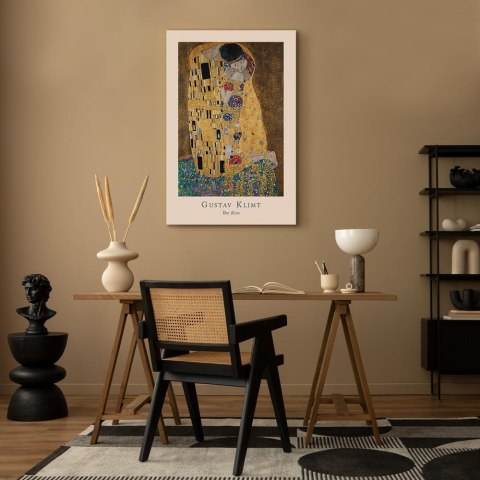 Obraz - Gustav Klimt - The Kiss (1-częściowy) pionowy 20x30 Akustyczny