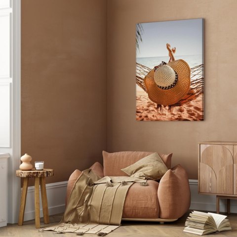 Obraz - Hamak na plaży (1-częściowy) pionowy 20x30 Na płótnie włoskim
