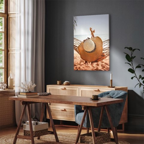 Obraz - Hamak na plaży (1-częściowy) pionowy 20x30 Na płótnie włoskim