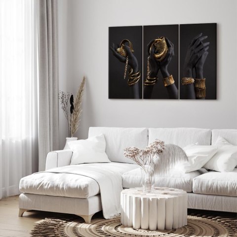 Obraz - Midasowy dotyk (3-częściowy) 90x60 Standard