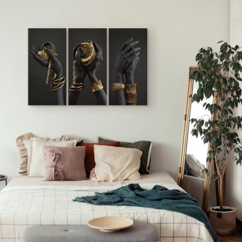 Obraz - Midasowy dotyk (3-częściowy) 90x60 Standard