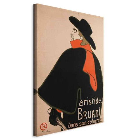 Obraz - Aristide Bruant: Dans son cabaret (1-częściowy) pionowy 20x30 Na płótnie włoskim