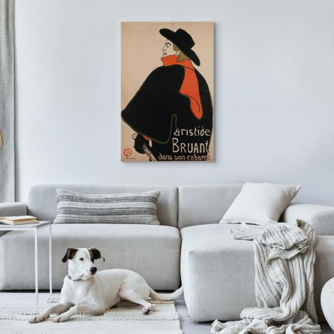 Obraz - Aristide Bruant: Dans son cabaret (1-częściowy) pionowy 20x30 Standard