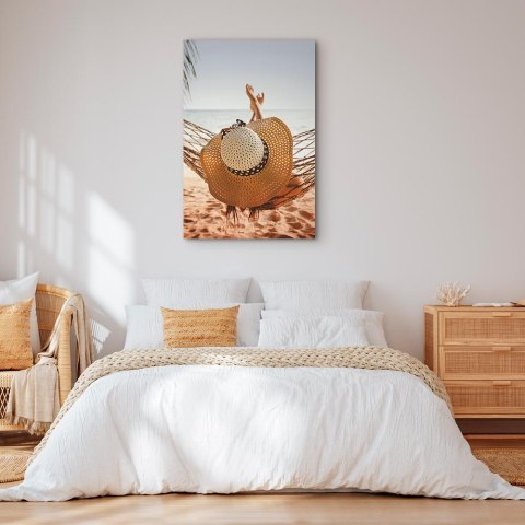 Obraz - Hamak na plaży (1-częściowy) pionowy 40x60 Standard