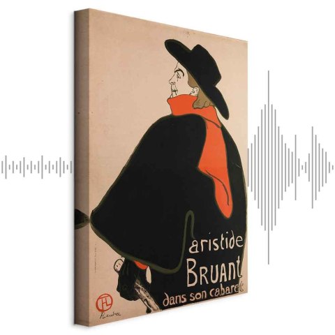 Obraz - Aristide Bruant: Dans son cabaret (1-częściowy) pionowy 20x30 Akustyczny